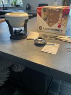 LE CREUSET, origineel LE CREUSET fonduestel jaren70-80, Ophalen of Verzenden, Zo goed als nieuw, Gietijzer, Koekenpan of Braadpan