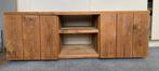 Mooie steigerhouten kast - laag robuust model., Huis en Inrichting, Kasten | Televisiemeubels, Ophalen, 100 tot 150 cm, Zo goed als nieuw