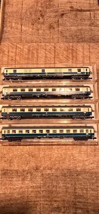 Fleischmann piccolo DB 4dlg ic rijtuigset nieuw ovp! Deel 2, Hobby en Vrije tijd, Modeltreinen | N-Spoor, Nieuw, Wagon, Gelijkstroom