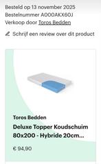 Eenpersoons matras 80x200, Ophalen, Overige materialen, Eenpersoons, Wit