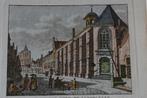 LEEUWARDEN WESTER-KERK handgekleurde kopergravure 1790 GW2, Antiek en Kunst, Kunst | Etsen en Gravures, Verzenden