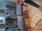 4 mooi eetkamer stoelen kleur antraciet, Huis en Inrichting, Stoelen, Ophalen, Zo goed als nieuw, Grijs, Vijf, Zes of meer stoelen