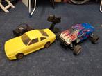 100 euro tamiya tt-01 Himoto truck 2,4ghz zender, Hobby en Vrije tijd, Modelbouw | Radiografisch | Auto's, Ophalen of Verzenden