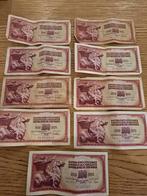 Joegoslavische 100 Dinar Biljetten - Setje, Postzegels en Munten, Bankbiljetten | Europa | Niet-Eurobiljetten, Ophalen, Joegoslavië