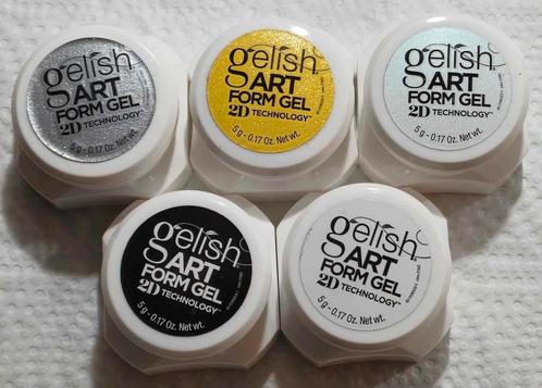 5 potjes Gelish art form gel 2D technology 5g, Sieraden, Tassen en Uiterlijk, Uiterlijk | Cosmetica en Make-up, Nieuw, Handen en Nagels