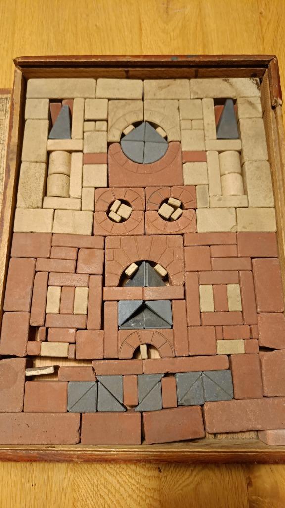 Antieke Anker Steinbaukasten in doos 6 1/2 a. Reserve-stenen, Antiek en Kunst, Antiek | Speelgoed, Ophalen