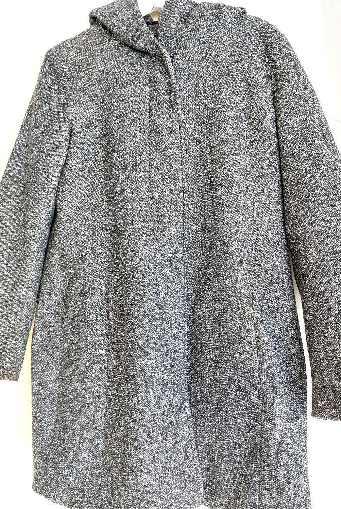 Grijze winterjas L (Only) - maat L, Kleding | Dames, Jassen | Winter, Gedragen, Maat 38/40 (M), Grijs, Ophalen of Verzenden