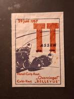 Vintage TT Assen 1957 Suikerzakje - Zeldzaam!, Verzamelen, Suikerzakjes, Ophalen of Verzenden, Nederland