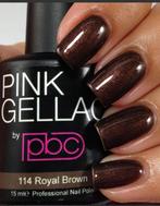 Gezocht pink gellac 114 royal brown, Gebruikt, Bruin, Ophalen of Verzenden, Handen en Nagels