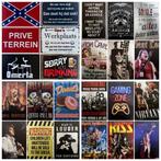 Rockabilly Recording Studio pinup reclamebord van metaal, Info@deconoord.nl, Deco Noord, Nieuw, Ophalen of Verzenden
