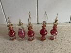 Set 5 gekleurde parfumflesjes, Antiek en Kunst, Ophalen of Verzenden