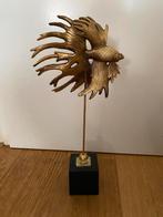 Ptmd Dinny Gouden visbeeld op voet, Ophalen, Zo goed als nieuw