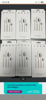 SMEG diner cutlery 6 personen, Ophalen, Nieuw, Rvs of Chroom, Vaatwasserbestendig