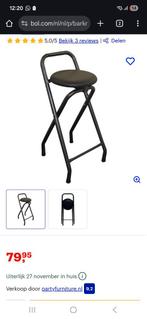 Barkrukken 4 stuks inklapbaar, Huis en Inrichting, Barkrukken, Ophalen, Zo goed als nieuw