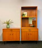 Midcentury design Formule wandkast boekenkast jaren 60/70, Ophalen, Midcentury pastoe jaren 60/70 sixties kast ladekast, Kempkes