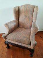 Antieke oor fauteuil met klassieke uitstraling, Huis en Inrichting, Fauteuils, Ophalen, Gebruikt, Klassiek, 75 tot 100 cm