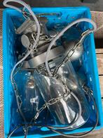 Industriële Lampen Set (3 stuks), Ophalen, Zo goed als nieuw, Glas, Minder dan 50 cm