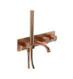 BLAUFOSS INBOUW BADKRAAN THERMOSTATISCH BRUSHED ROSEGOLD, Ophalen of Verzenden, Nieuw, Kraan