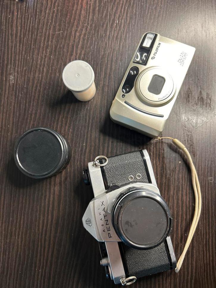 Asahi Pentax SP1000 & Fujifilm DL-270 + Rolletje, Audio, Tv en Foto, Fotocamera's Analoog, Gebruikt, Spiegelreflex, Pentax, Ophalen of Verzenden