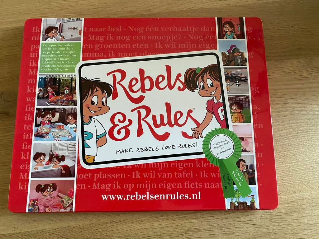 Rebels en Rules magnetisch afsprakenbord en weekplanner., Kinderen en Baby's, Ophalen of Verzenden