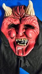 Duivel masker - Vinyl masker voor Halloween of carnaval, Ophalen of Verzenden, Zo goed als nieuw, Carnaval, Accessoires