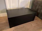 Stevige zwarte houten kist, Huis en Inrichting, Ophalen, Minder dan 50 cm, Gebruikt, 50 tot 100 cm