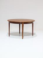 Uitschuifbare eettafel palissander Omann Jun Deens vintage, Ophalen, 100 tot 150 cm, -, -