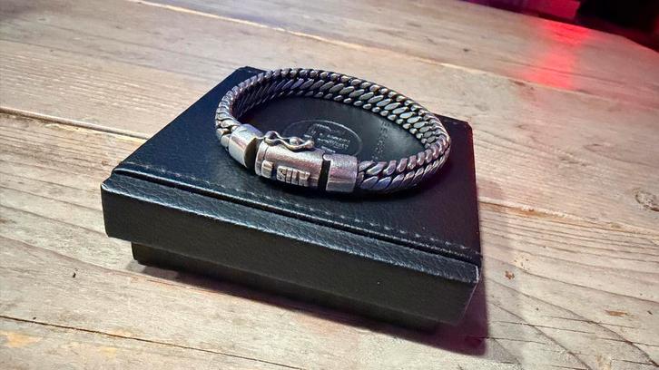 Silk armband zilver Bold collectie, Sieraden, Tassen en Uiterlijk, Armbanden, Zo goed als nieuw, Zilver, Verzenden