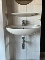 Wastafel met planchet, Ophalen, 50 tot 100 cm, Zo goed als nieuw, Minder dan 100 cm