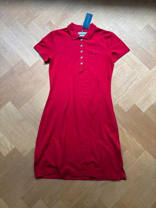 Tommy Hilfiger Polo Jurk Rood XS meisje als nieuw maat 170!, Kinderen en Baby's, Kinderkleding | Maat 170, Zo goed als nieuw, Meisje