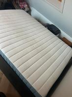Ikea bed twijfelaar + matras, Huis en Inrichting, Ophalen, Gebruikt, Zwart, Twijfelaar