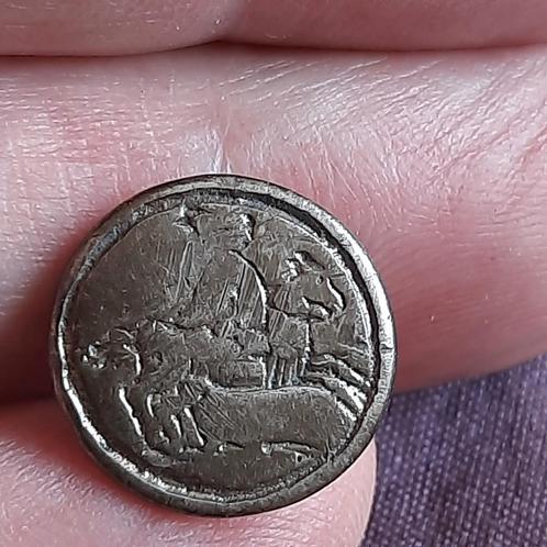 Bodemvondst Friesland: Zilveren Ruiterknoop 18e eeuw, Antiek en Kunst, Antiek | Goud en Zilver, Zilver, Verzenden