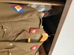 Legeruniform DT jas en gvt jas, Verzamelen, Militaria | Algemeen, Embleem of Badge, Nederland, Landmacht, Ophalen