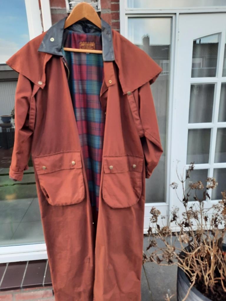 Stoere HI-DIVER dames wax coat - maat 40 - Roestbruin, Bruin, HI-DIVER, Ophalen of Verzenden, Maat 34 (XS) of kleiner