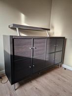 Kallax kast, Ophalen, Met deur(en), 100 tot 150 cm, Eikenhout