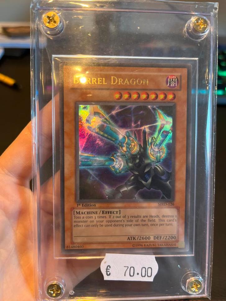 Borrel Dragon Yu-Gi-Oh! 1st Edition, Hobby en Vrije tijd, Verzamelkaartspellen | Yu-gi-Oh!, Zo goed als nieuw, Losse kaart, Foil