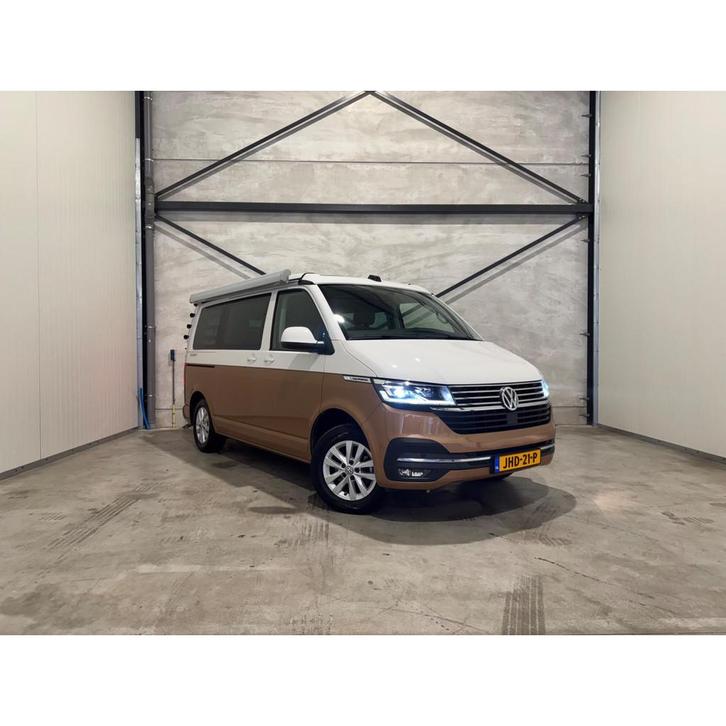 Volkswagen California 6.1 Ocean 150 PK DSG TWO TONE 1STE EIG, Caravans en Kamperen, Campers, Bedrijf, Buscamper of Camperbus, Volkswagen