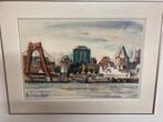 Rotterdam Oosterkade afdruk van Aquarel Karel C de Groot, Antiek en Kunst, Kunst | Litho's en Zeefdrukken, Ophalen of Verzenden