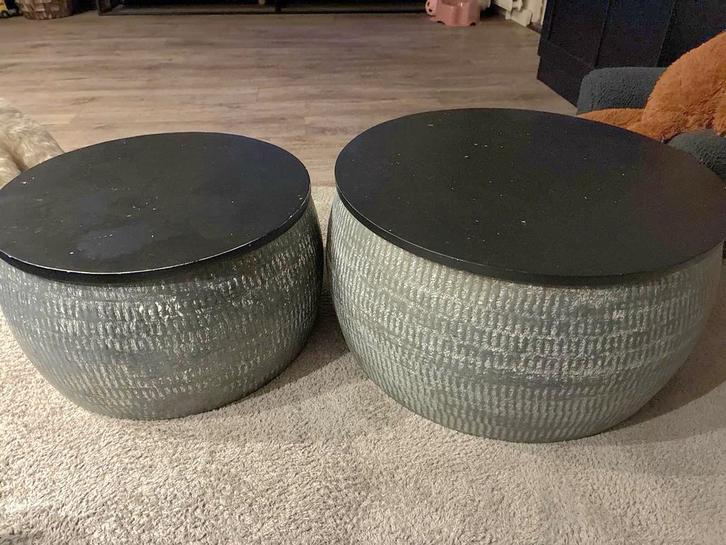 Set van 2 Salontafels, Huis en Inrichting, Tafels | Salontafels, Gebruikt, Minder dan 50 cm, Minder dan 50 cm, Minder dan 50 cm