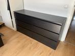 Ikea MALM ladekast 6 lades zwart, Ophalen, Gebruikt, 5 laden of meer, 150 tot 200 cm