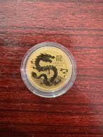 Lunar Series III Dragon 1/10 troy ounce gouden munt 2024, Ophalen of Verzenden, Goud