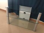 Te koop GLAZEN TV MEUBEL, Huis en Inrichting, Kasten | Televisiemeubels, Ophalen, 50 tot 100 cm, Zo goed als nieuw, Minder dan 100 cm