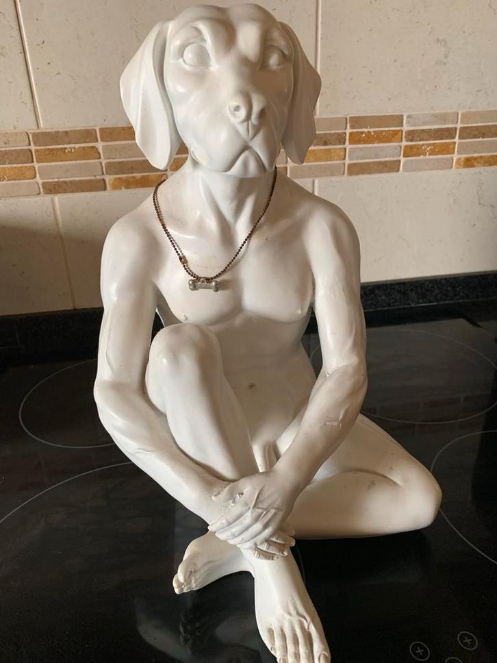 Groot Hars Beeld - Goede Staat hoogte 33.5 cm 1,4 kg, Antiek en Kunst, Kunst | Beelden en Houtsnijwerken, Ophalen of Verzenden