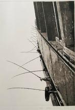 Ets Wim v/d Meij; “Vissers”, oplage 25, Antiek en Kunst, Kunst | Etsen en Gravures, Ophalen