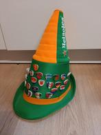 Heineken toeter hoed met veel landen speldjes holland oranje, Ophalen of Verzenden