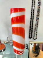 Vintage ILU Glazen Tafellamp, Ophalen, Gebruikt, Glas, Minder dan 50 cm