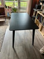 Zwarte LISABO Ikea tafel, Ophalen, Gebruikt, 50 tot 100 cm, 150 tot 200 cm