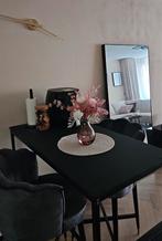 Bartafel + luxe barstoelen, 2 krukken, Ophalen of Verzenden, 60 tot 90 cm