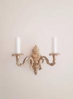 Klassieke, brocante wandlamp, Ophalen of Verzenden