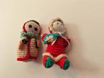 Amigurimi Vintage '70s Japans gehaakte poppetjes - Mini, Ophalen of Verzenden, Zo goed als nieuw, Pop